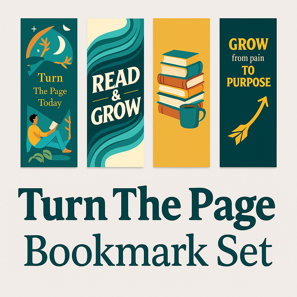Turn The Page Bookmark Set – Collection of 4